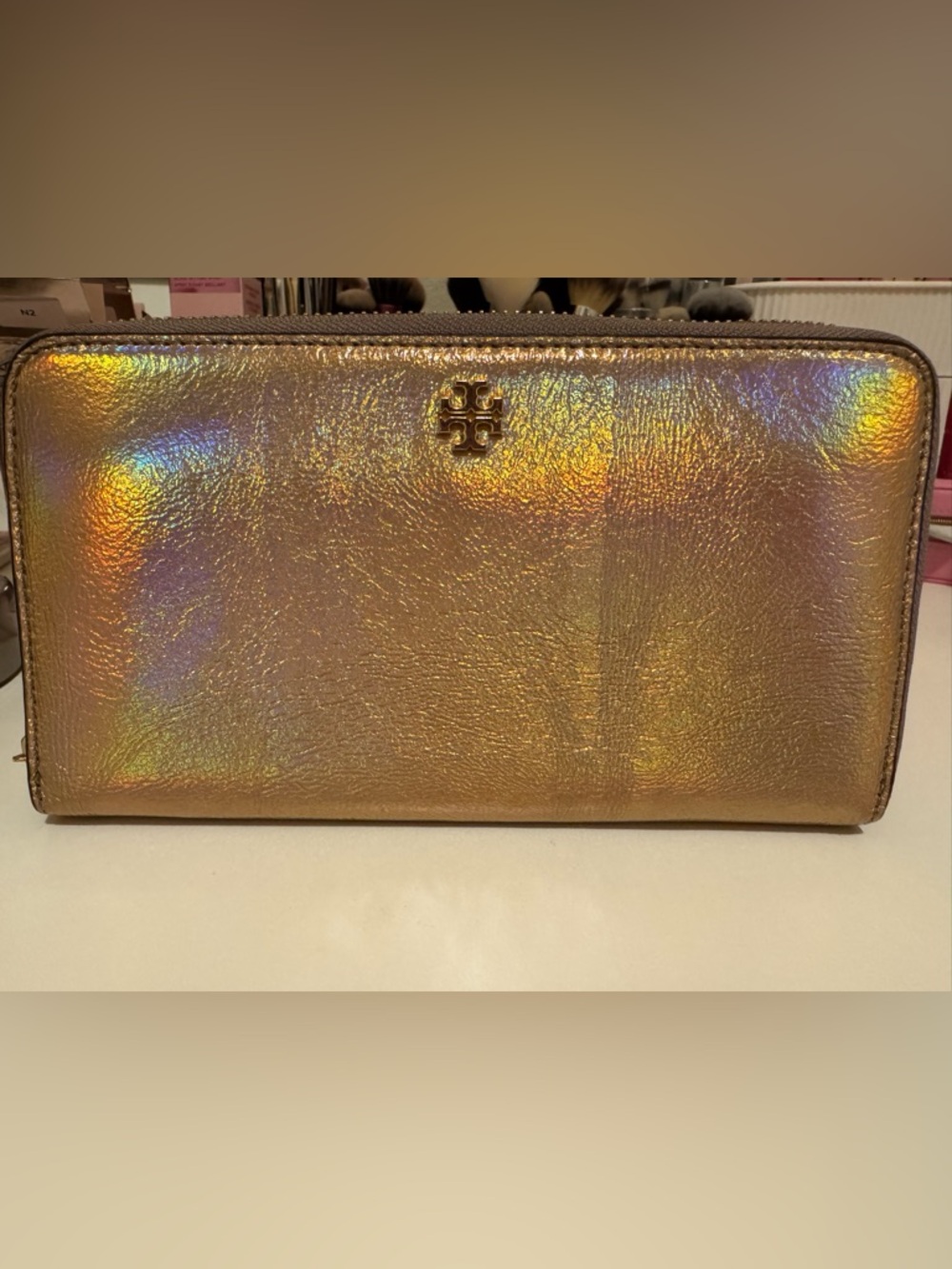 Tory Burch Zip Wallet / Pink Opal